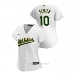 Maglia Baseball Donna Oakland Athletics Marcus Semien 2020 Replica Primera Bianco