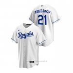 Maglia Baseball Uomo Kansas City Royals Mike Montgomery Replica Primera Bianco