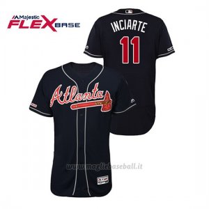 Maglia Baseball Uomo Atlanta Braves Ender Inciarte 150th Aniversario Patch Autentico Flex Base Blu