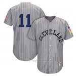 Maglia Baseball Uomo Cleveland Indians Mensindians Jose Ramirez Grigio 1917 Turn Back The Clock