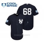 Maglia Baseball Uomo New York Yankees Dellin Betances Cool Base Entrenamiento De Primavera 2019 Blu