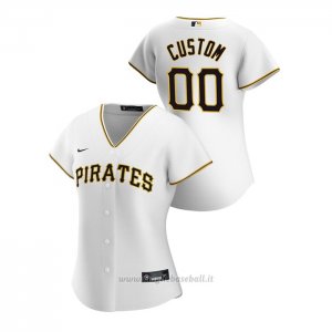 Maglia Baseball Donna Pittsburgh Pirates Personalizzate 2020 Replica Primera Bianco