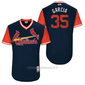 Maglia Baseball Uomo St. Louis Cardinals 2017 Little League World Series Greg Garcia Blu