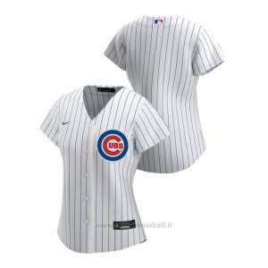 Maglia Baseball Donna Chicago Cubs Replica 2020 Primera Bianco