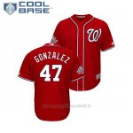 Maglia Baseball Uomo Washington Nationals Gio Gonzalez 2018 All Star Game Cool Base Scarlet