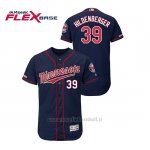 Maglia Baseball Uomo Minnesota Twins Trevor Hildenberger 150th Aniversario Patch Autentico Flex Base Blu2