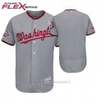 Maglia Baseball Uomo Washington Nationals Grigio 2018 Dia de la Madre Flex Base