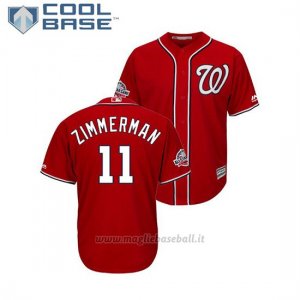 Maglia Baseball Uomo Washington Nationals Ryan Zimmerman 2018 All Star Game Cool Base Scarlet