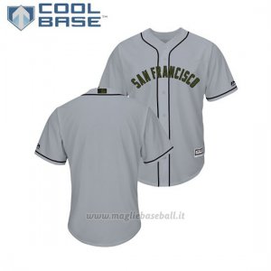 Maglia Baseball Uomo San Francisco Giants 2018 Dia de los Caidos Cool Base Grigio
