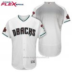 Maglia Baseball Uomo Arizona Diamondbacks Bianco Aqua 1ª20 Anniversario Flex Base
