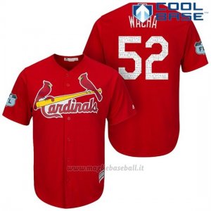 Maglia Baseball Uomo St. Louis Cardinals Michael Wacha Scarlet 2017 Allenamento Primaverile Cool Base Giocatore