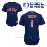 Maglia Baseball Uomo Boston Red Sox 1 Bobby Doerr Blu Alterner Cool Base