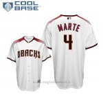 Maglia Baseball Uomo Arizona Diamondbacks Ketel Marte Cool Base Majestic 1ªBianco