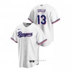 Maglia Baseball Uomo Texas Rangers Joey Gallo Replica Primera Bianco