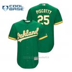 Maglia Baseball Uomo Oakland Athletics Stephen Piscotty Cool Base Official Alternato Kelly Green