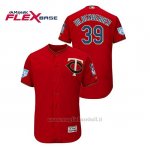 Maglia Baseball Uomo Minnesota Twins Trevor Hildenberger 2019 Entrenamiento De Primavera Flex Base Rosso