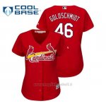 Maglia Baseball Donna St. Louis Cardinals Paul Goldschmidt Cool Base Majestic Alternato Rojo