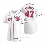 Maglia Baseball Uomo Washington Nationals Howie Kendrick Autentico Primera 2020 Bianco