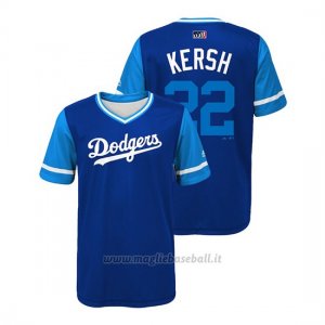 Maglia Baseball Bambino Los Angeles Dodgers Clayton Kershaw 2018 Llws Players Weekend Kersh Royal