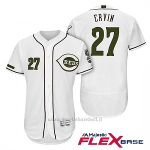 Maglia Baseball Uomo Cincinnati Reds 27 Phillip Ervin 2018 Alterner Autentico Flex Base