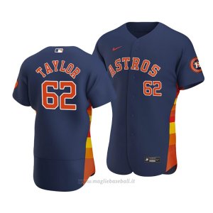 Maglia Baseball Uomo Houston Astros Blake Taylor Autentico Alternato Blu