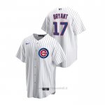 Maglia Baseball Uomo Chicago Cubs Kris Bryant Replica Primera Bianco