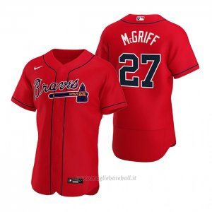 Maglia Baseball Uomo Atlanta Braves Fred Mcgriff Autentico Alternato 2020 Rosso