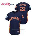 Maglia Baseball Uomo Houston Astros Josh Reddick 2019 Entrenamiento De Primavera Flex Base Blu