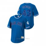 Maglia Baseball Uomo Toronto Blue Jays Sam Gaviglio Cooperstown Collection Blu