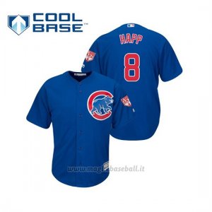 Maglia Baseball Uomo Chicago Cubs Ian Happ Cool Base Entrenamiento De Primavera 2019 Blu