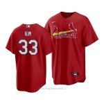 Maglia Baseball Uomo St. Louis Cardinals Kwang Hyun Kim Replica Alternato Rosso