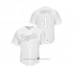 Maglia Baseball Uomo Kansas City Royals Nicky Lopez 2019 Players Weekend Sh Orts Replica Bianco