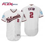 Maglia Baseball Uomo Washington Nationals Adam Eaton Flex Base Entrenamiento De Primavera 2019 Bianco