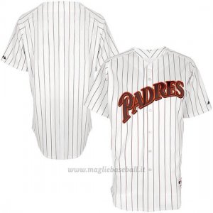 Maglia Baseball Uomo San Diego Padres San Diego Turn Back The Clock Bianco Marrone
