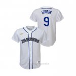 Maglia Baseball Bambino Seattle Mariners Dee Gordon Cooperstown Collection Primera Bianco