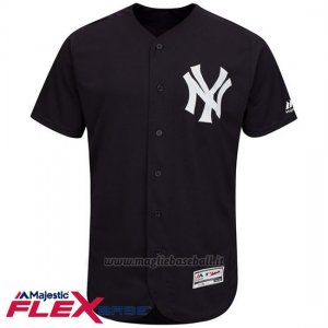 Maglia Baseball Uomo New York Yankees Blank Blu Flex Base Autentico Collezione