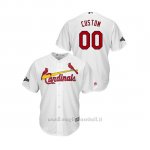 Maglia Baseball Uomo St. Louis Cardinals Personalizzate 2019 Postseason Cool Base Bianco
