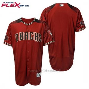 Maglia Baseball Uomo Arizona Diamondbacks Rosso Nero Alterner 20 Anniversario Flex Base