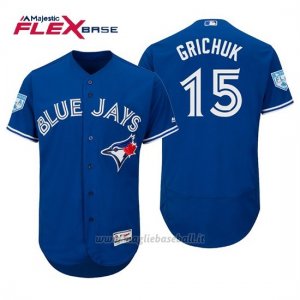 Maglia Baseball Uomo Toronto Blue Jays Randal Grichuk Flex Base Entrenamiento De Primavera 2019 Blu