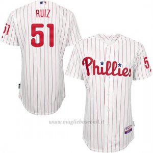 Maglia Baseball Uomo Philadelphia Phillies Carlos Ruiz Turn Back The Clock Bianco