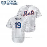 Maglia Baseball Uomo New York Mets Jay Bruce Cool Base Majestic 1ªBianco