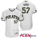 Maglia Baseball Uomo Pittsburgh Pirates Nick Burdi Bianco 2018 1ªAlterner Flex Base