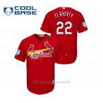 Maglia Baseball Uomo St. Louis Cardinals Jack Flaherty 2019 Entrenamiento De Primavera Cool Base Rosso