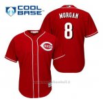 Maglia Baseball Uomo Cincinnati Reds Joe Morgan 8 Rosso Alterner Cool Base