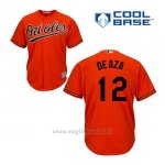 Maglia Baseball Uomo Baltimore Orioles 12 Alejandro de Aza Arancione Alterner Cool Base