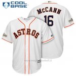 Maglia Baseball Uomo Houston Astros 2017 Postseason Brian Mccann Bianco Cool Base