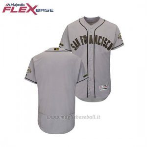 Maglia Baseball Uomo San Francisco Giants 2018 Dia de los Caidos Flex Base Grigio
