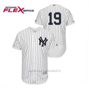 Maglia Baseball Uomo New York Yankees Masahiro Tanaka 150th Aniversario Patch Flex Base Bianco
