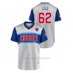 Maglia Baseball Uomo Chicago Cubs 62 Jose Quintana 2019 Little League Classic Lelo Replica Grigio