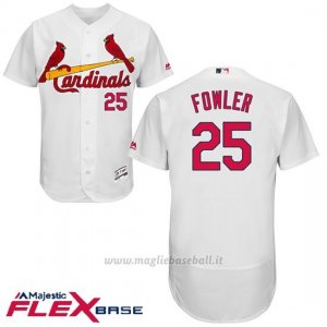 Maglia Baseball Uomo St. Louis Cardinals 25 Dexter Fowler Crema 2017 Flex Base